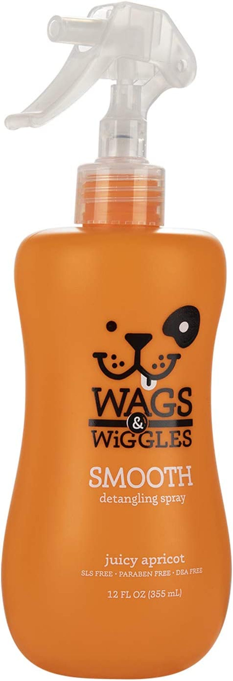 Smooth Detangling Spray in Juicy Apricot | Dog Grooming Detangler Spray to Eliminate Knots, Mats, and Tangles | Dog Freshening Spray, 12 Ounces