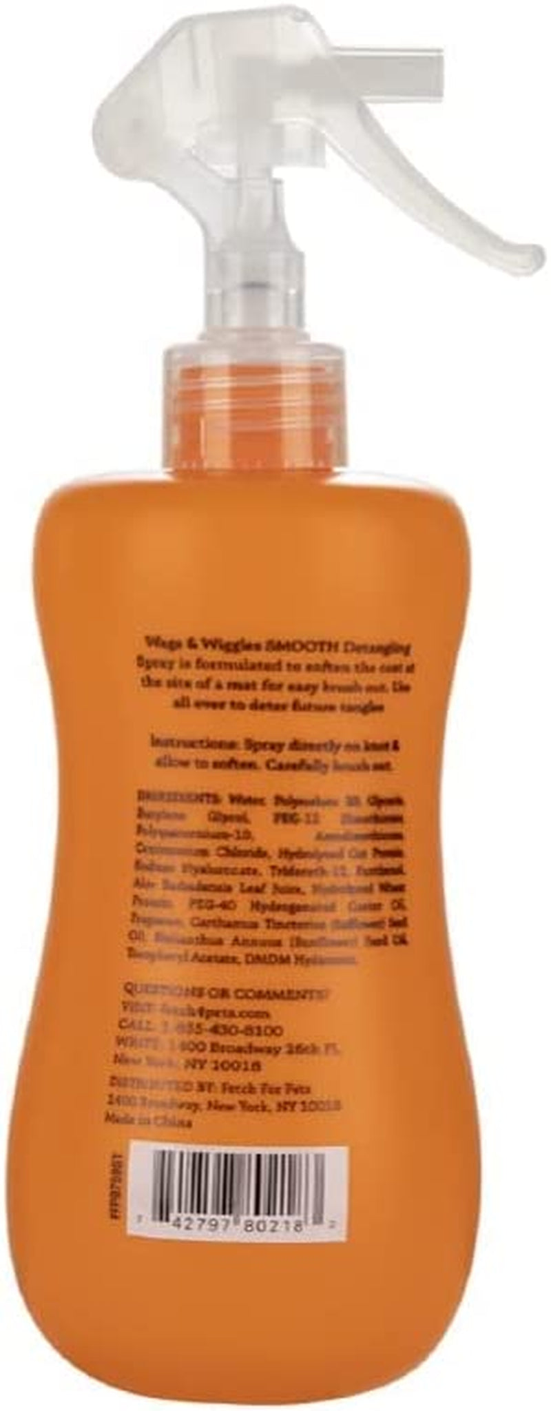 Smooth Detangling Spray in Juicy Apricot | Dog Grooming Detangler Spray to Eliminate Knots, Mats, and Tangles | Dog Freshening Spray, 12 Ounces