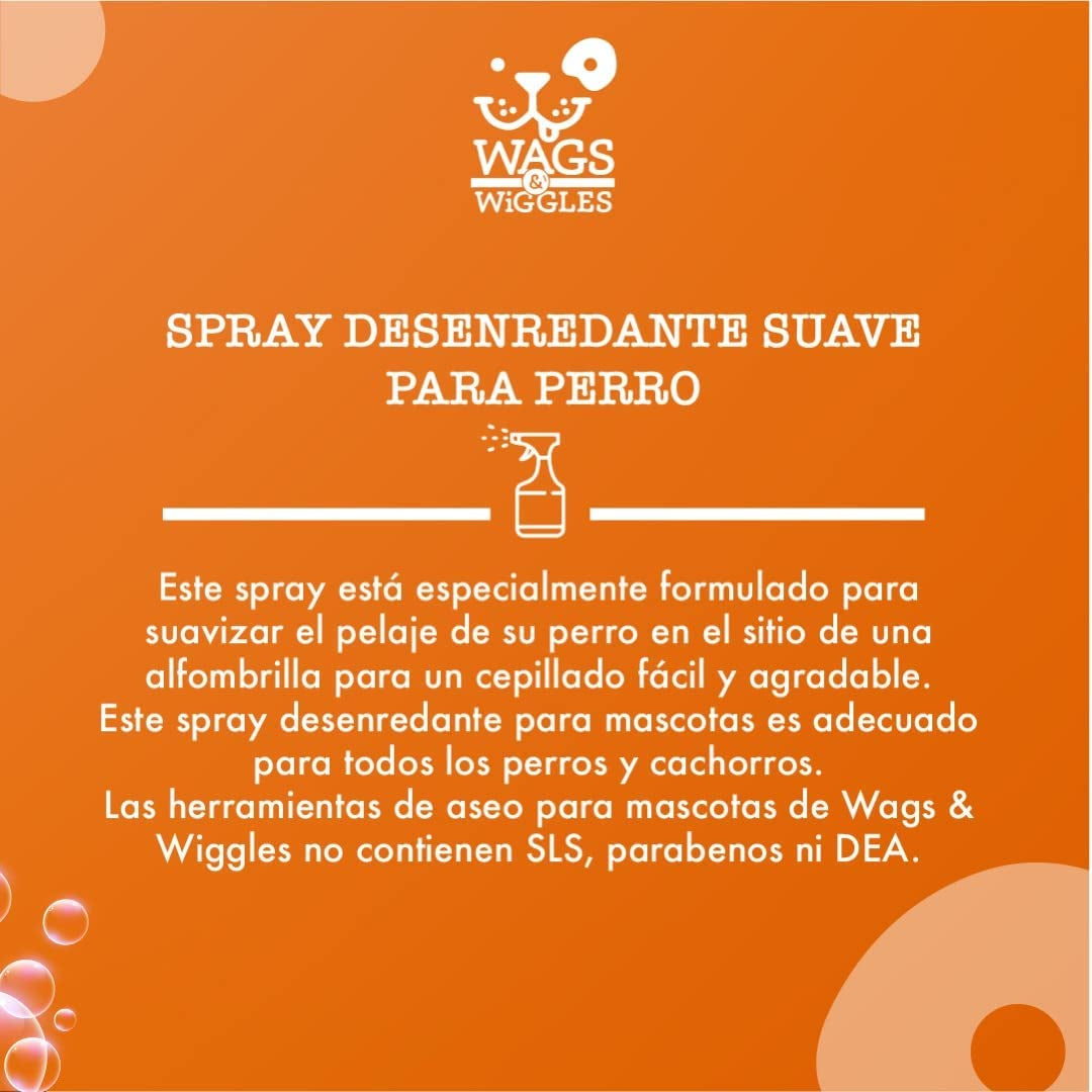 Smooth Detangling Spray in Juicy Apricot | Dog Grooming Detangler Spray to Eliminate Knots, Mats, and Tangles | Dog Freshening Spray, 12 Ounces