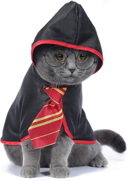 Cat Halloween Costume Funny Pet Clothes Kitten Costumes Small Dog Accessories Outfits