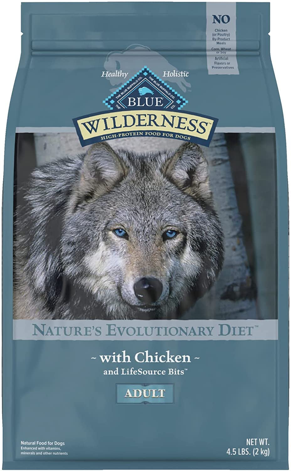 Blue Buffalo Wilderness High Protein, Natural Adult Dry Dog Food.